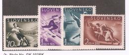 Slovakia 1944,WW-2,Varies Sports,Scott # B21-B24,VF-XF MNH** - Nuevos