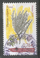 Le Thym. Un Timbre Oblitéré 1 ère Qualité  2015 - Used Stamps