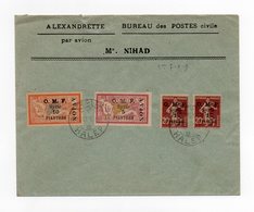 !!! PRIX FIXE : SYRIE, PA N°7, 8 ET 9 SUR LETTRE PHILATELIQUE - Storia Postale