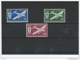 AOF 1945 - YT PA N° 1/3 NEUF SANS CHARNIERE ** (MNH) GOMME D'ORIGINE LUXE - Ungebraucht