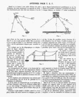 ANTENNES Pour  T.S.F  1913 - Other & Unclassified