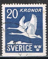 Sello AEREO Luftpost SUECIA, Sverige 1942, Dentado 3 Lados,  Yvert  Num 7a º - Used Stamps