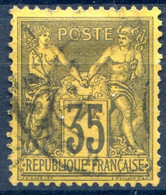 France - N°93 - Oblitéré - Cote 50€ - (F261L) - 1876-1898 Sage (Tipo II)
