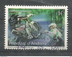 Championnat Du Monde De Trial En Andorre. Un Timbre Oblitéré, 1 ère Qualité - Used Stamps