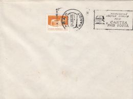73459- BOOKS BY MAIL SPECIAL POSTMARK ON COVER, WOODEN CARVED MUG STAMP, 1983, ROMANIA - Brieven En Documenten