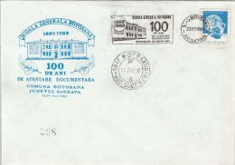 73468- BOTOSANA VILLAGE ANNIVERSARY, SPECIAL COVER, POTTERY STAMP, 1983, ROMANIA - Lettres & Documents