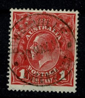 Ref 1232 - 1915 Australia 1d KGV Stamp - Scarce Cancel Postmark - Bowenville Queensland - Bolli E Annullamenti