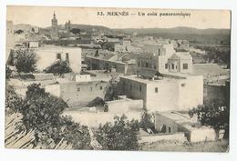 Maroc Meknès Un Coin Panoramique 1921 - Meknes