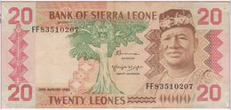 Billet - SIERRA  LEONE - 20 Leone Du 02 08 1984  Pick 14b - Sierra Leone