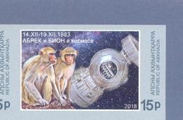 2018. Abkhazia, Space, Monkeys, 1v Imperforated, Mint/** - Unused Stamps