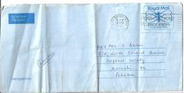 Great Britain 1989 Aerogramme Butterfly Royal Mail Postage Paid - Brieven En Documenten