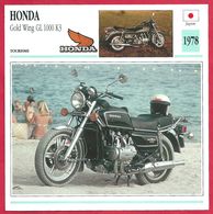 Honda Gold Wing GL 1000 K3. Moto De Tourisme, Japon, 1978. La Plus Européenne Des Gold Wing. - Sport