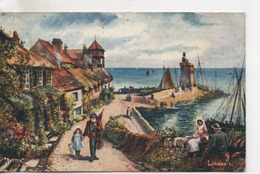 Cpa.Royaume-Uni.Lynmouth Illustration Raphaël Tuck.1914 - Lynmouth & Lynton