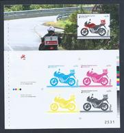 Printing Color Proof Of Stamp Europe 2013 Motorcycle 125 Cc.Drucken Von Farb Beweis Europe 2013 Motorrad 125 Cc.3 Scn. - Motorbikes