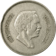 Monnaie, Jordan, Hussein, 50 Fils, 1/2 Dirham, 1977/AH1397, TB, Copper-nickel - Jordan