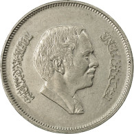 Monnaie, Jordan, Hussein, 50 Fils, 1/2 Dirham, 1994/AH1404, TB+, Copper-nickel - Jordanie