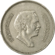 Monnaie, Jordan, Hussein, 50 Fils, 1/2 Dirham, 1977/AH1397, TTB, Copper-nickel - Giordania