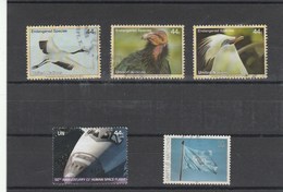 United Nations Bird Flag Shuttle Collection Of 5 Stamps Used - Verzamelingen & Reeksen