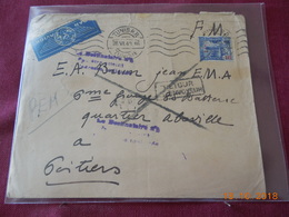Lettre De 1940 De Tunisie A Destination De France. (timbre Surcharge) - Briefe U. Dokumente