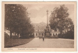 Güstrow - Siegessäule Und Landgericht - Guestrow