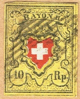 1850 RAYON II TIMBRE OBLITERE C/.S.B.K. Nr:16II. Y&TELLIER Nr:15. MICHEL Nr:8II. - 1843-1852 Federal & Cantonal Stamps