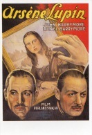 ARSENE LUPIN FILM DE JACK CONWAY AVEC JOHN BARRYMORE LA JOCONDE MONA LISA / - Posters On Cards