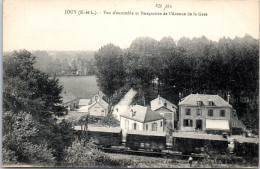 28 JOUY - Vue D'ensemble Et Perspective Av De La Gare - Jouy