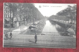 CHARLEROI.-LE CANAL DE DERIVATION BARGES UNUSED - Charleroi