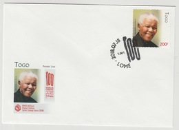 Togo 2018 Mi. ? Stamp FDC First Day Cover 1er Jour Joint Issue PAN African Postal Union Nelson Mandela Madiba 100 Years - Togo (1960-...)