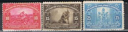 Serie Completa JUGOSLAVIA (reino Serbios Croatas Slovenos), 1921,  Num 126-128 * - Unused Stamps