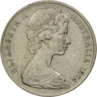 Monnaie, Australie, Elizabeth II, 10 Cents, 1974, TTB, Copper-nickel, KM:65 - 10 Cents