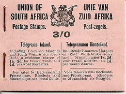 SOUTH AFRICA, 1921, Booklet 3, Georg V (12x ½d, 1d, 1½d In Blocks Of Six - Carnets