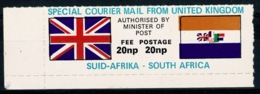 Ref 1234 - 1984 South Africa Constitution Stamps & Special Courier Mail Label - Neufs