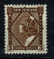 Ref 1234 - 1936 New Zealand 3d KGV Mint Stamp - SG 582 Perf 14 X 13.5 Cat £35+ - Ongebruikt