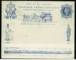 Ref 1234 - GB 1840-1890 Post Office Jubilee Envelope With Insert Card - Briefe U. Dokumente