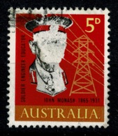 Ref 1234 - Australia 1965 Stamp SG 378 - Printing Error ? - Part Missing Colour On Head - Usados