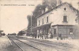 Chateauneuf Sur Cher    18          Intérieur De La Gare     ( Voir Scan) - Chateauneuf Sur Cher