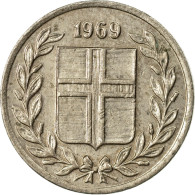 Monnaie, Iceland, 10 Aurar, 1969, TTB, Copper-nickel, KM:10 - IJsland