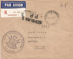 Burundi 1965 Usumbura Official Army Armee Military Unfranked Postage Paid Registered Cover - Oblitérés