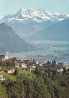 GLION SUR MONTREUX  ET VUE SUR VILLENEUVE (dil76) - Ilanz/Glion