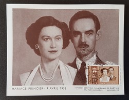 Luxembourg- Mariage Princier: Grand Duc Héritier Jean De Luxembourg/Princesse Joséphine-Charlotte De Belgique. - Tarjetas Conmemorativas