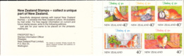 New Zealand 1991 MNH Scott #1037a Pane Of 5 40c Thinking Of You Cat - Postzegelboekjes