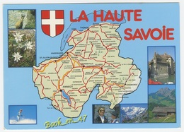 {79820} 74 Haute Savoie , Carte Et Multivues ; Divers Aspects - Cartes Géographiques