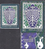 ISRAEL - USA.2018.Joint Issues.Hanukkah. 2 V. ** - Unused Stamps