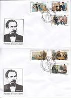 CUBA  Sc 6018-23  Jose Marti   FDC - Storia Postale