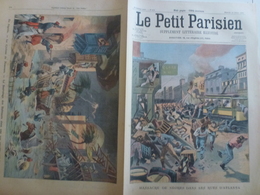 Journal Le Petit Parisien 14 Octobre 1906 Massacre Nègres Rue D'Atlanta Algérie Cyclone De Nemours - Le Petit Parisien