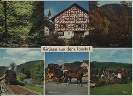 Grüsse Aus Dem Tösstal - Wanderweg, Wila, Hörnli, Postkutsche, Bahn, Zell - Wila