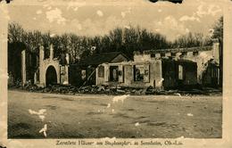 CERNAY  Maisons Détruites Place St Etienne Après Bombardements (carte Rognée) Ht Rhin 68 - Cernay