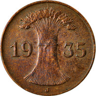 Monnaie, Allemagne, République De Weimar, Reichspfennig, 1935, Hamburg, TTB - 1 Renten- & 1 Reichspfennig