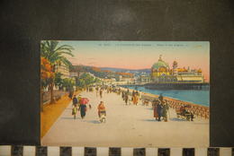 CP, 06, NICE - La Promenade Des Anglais, Colorisée, Animée, 18, LL, 1927 - Life In The Old Town (Vieux Nice)